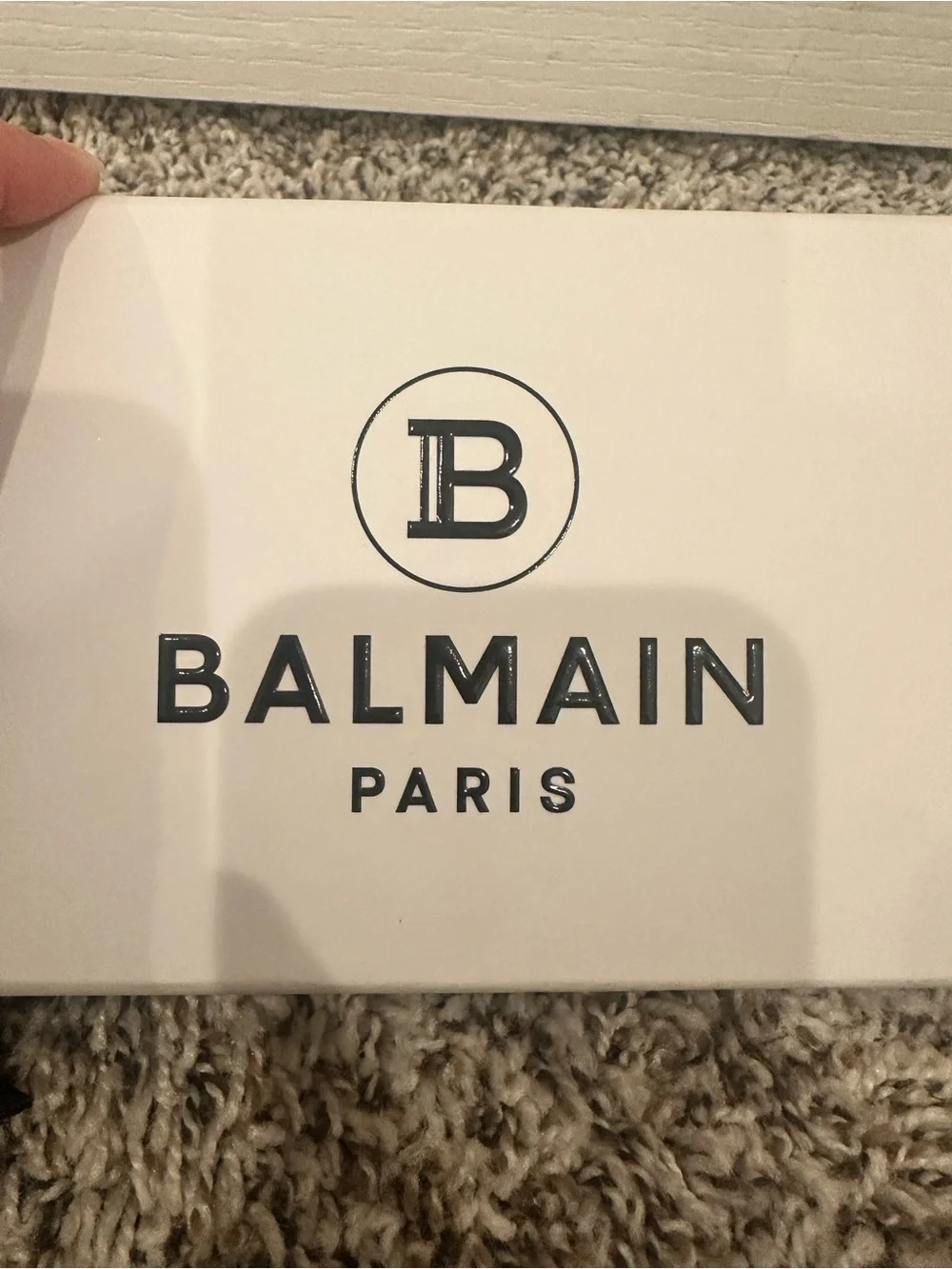 Balmain Black & Beige Animal-Print Silk Twilly Scarf